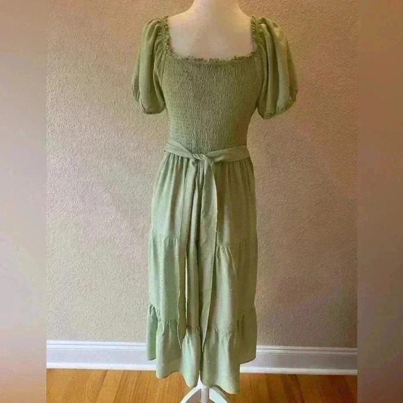 Elegant Vintage Midi Dress - Picture 7 of 11